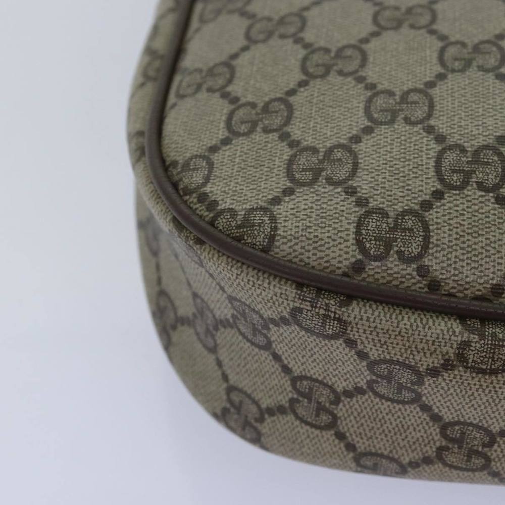 GUCCI GG Supreme Web Sherry Line Clutch Bag PVC Beige Red 89 01 034 Auth ti2044 - Picture 12 of 16